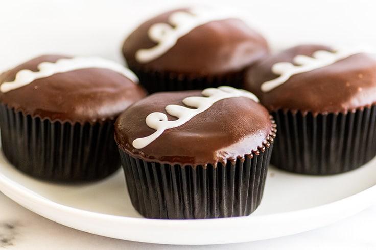 Chocolate surface filling for cup cakes