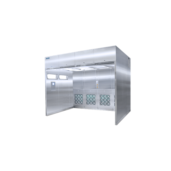 Downflow booths