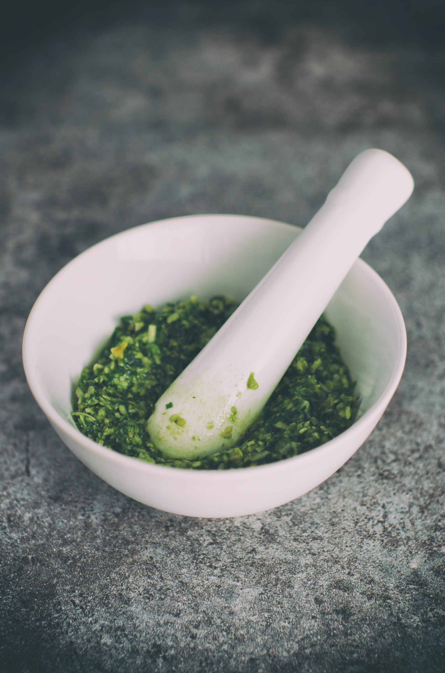 Find technology for processing pesto
