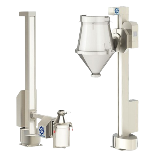 Lifting column for drums and bins